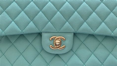 chanel tiffany blue classic flap|Chanel flap bag colors.